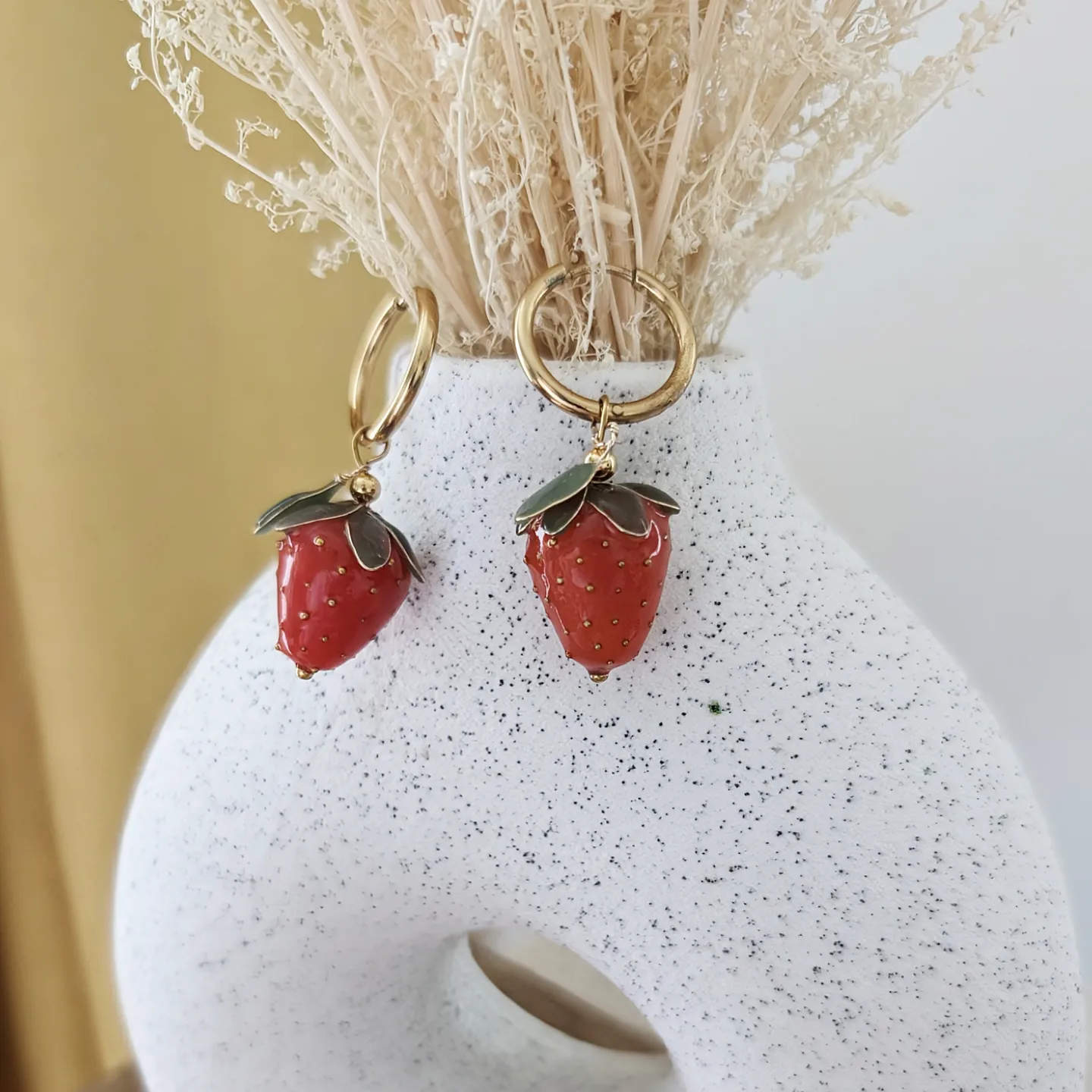 Les créoles Interchangeables Strawberries