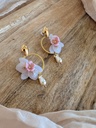 Boucles d'oreilles Orchidée