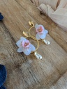 Boucles d'oreilles Orchidée