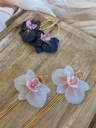 Boucles d'oreilles Orchidée